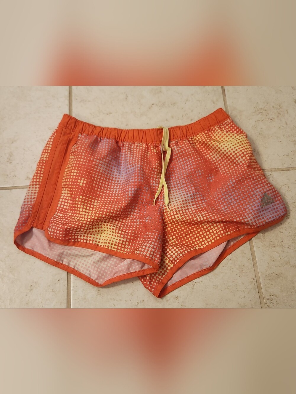 Adidas Climate Orange Shorts Athletic Size S #II1381